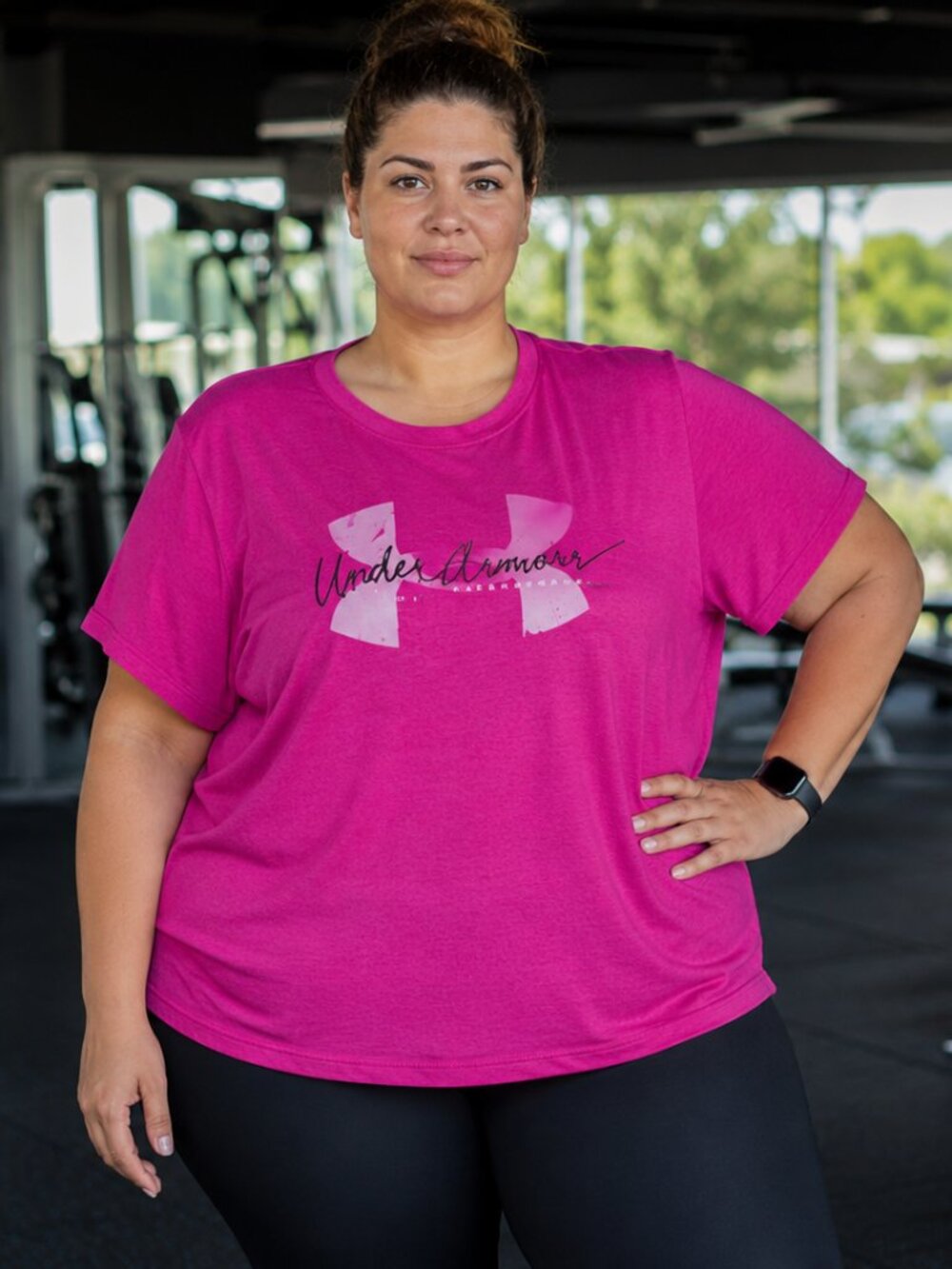 Under Armour Heat Gear Pink Short Sleeve Jersey 1X